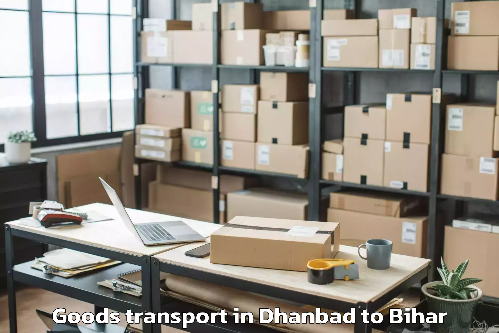 Expert Dhanbad to Mehsi Goods Transport